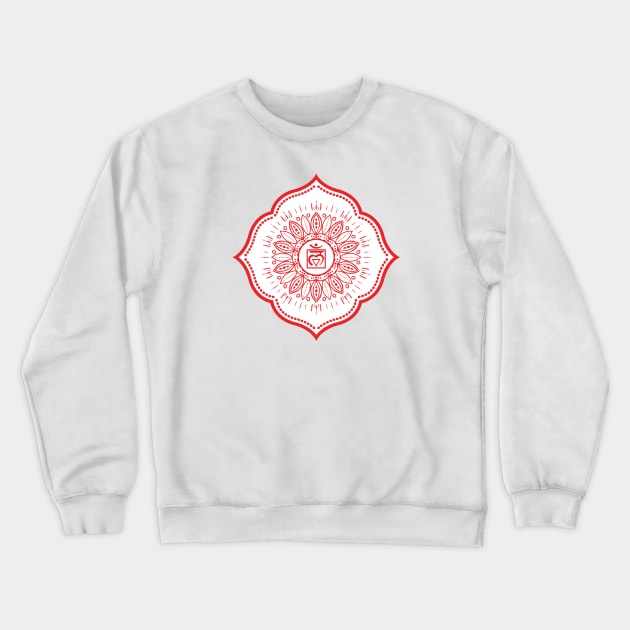 Root Chakra Manadala - 08 Crewneck Sweatshirt by Serena King